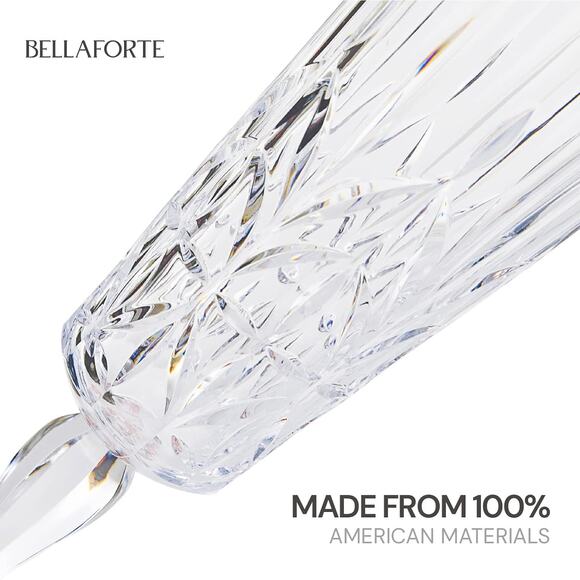 BELLAFORTE Shatterproof Tritan Plastic Champagne Flute Clear, 6oz, Set of 4 - Picture 5 of 7